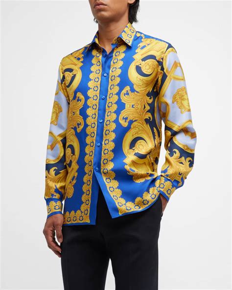 classic versace shirts|Versace fitted shirts for men.